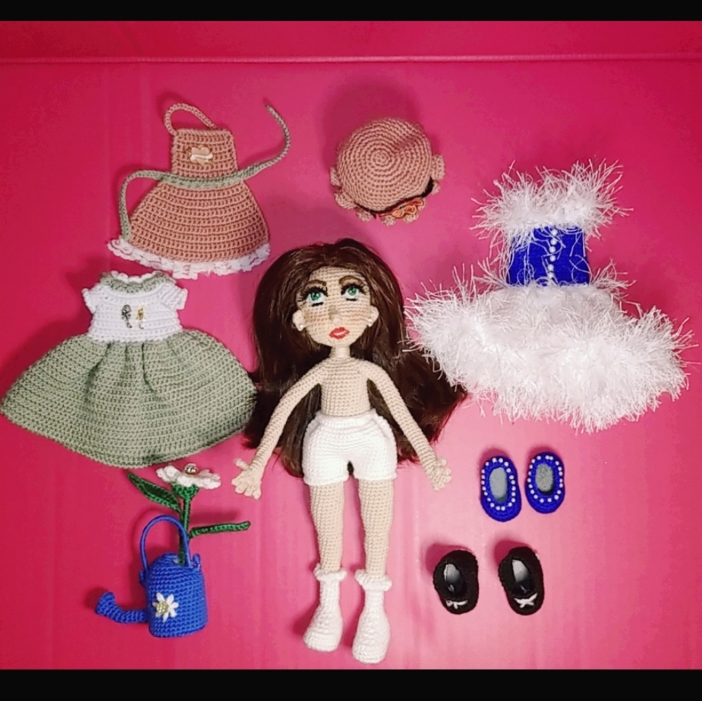 Amigurumi crochet handmade doll